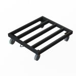 Knocked Down Heavy Iron Tube Industrial Dolly Cart For Transporting