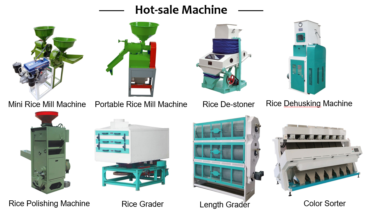 ICHIN50 500kg per hour small rice mill machine for home rice polishing at competitive
