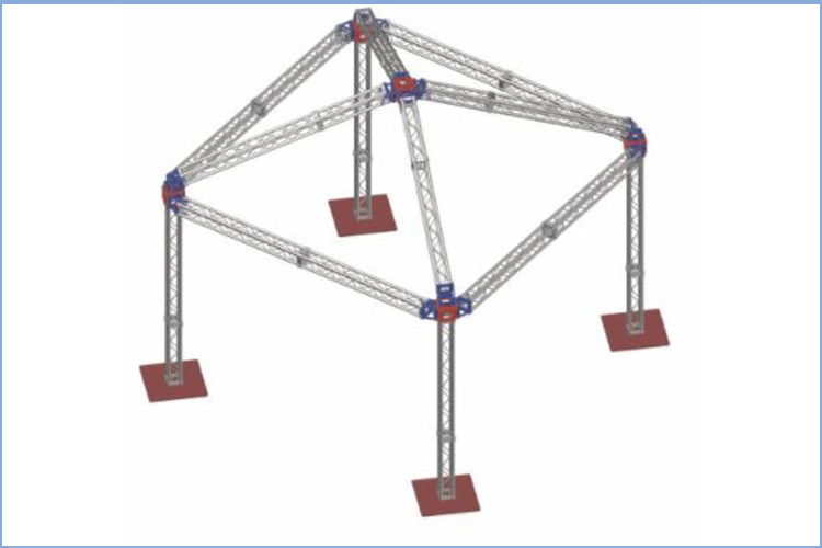 Theater Choir Concert Custom Irregular Round Aluminum Smart Portable Stage All Size Truss