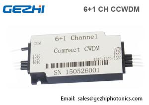 China Compact CWDM 6+1CH CWDM Mux Demux Fiber Optical Multiplexer Module on sale