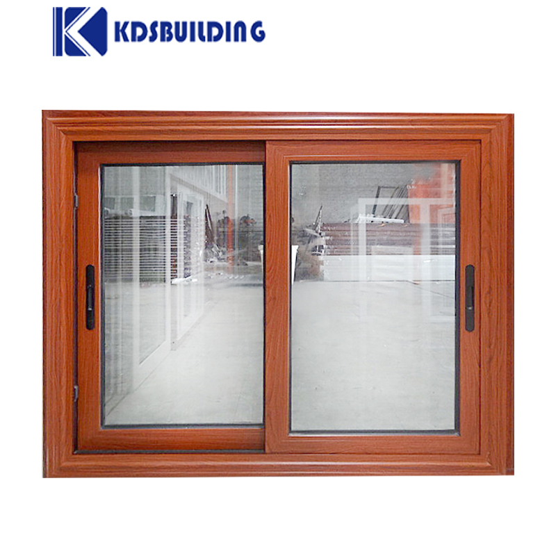 Modern Design Double Leaf Aluminium Sliding Window Models With Mosquito Net For Residential
