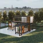 Movable Galvanized Steel Container House for Villa Office and Public Toilet