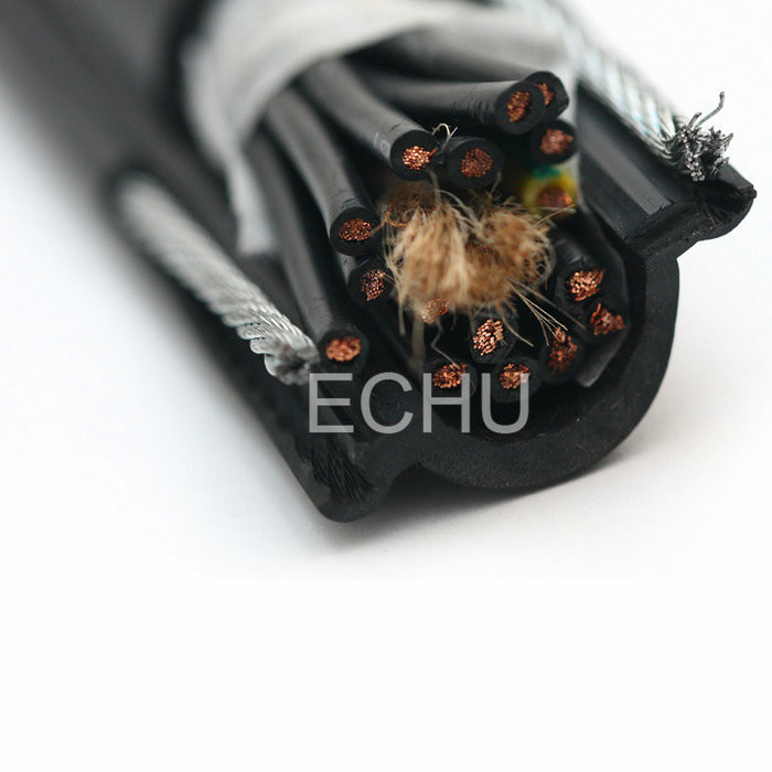 Round Pendant Cable For Crane and Lifter RVV2G 12*1.0mm2