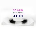 100% Real Handmade Mink Eyelashes Natural Black Color With Private Label