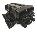 Factory production 12 port fiber optic distribution box black color pole