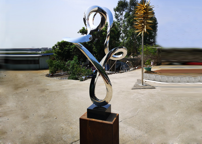 Home Decor Table Metal Craft Tube Art Stainless Steel Sculpture