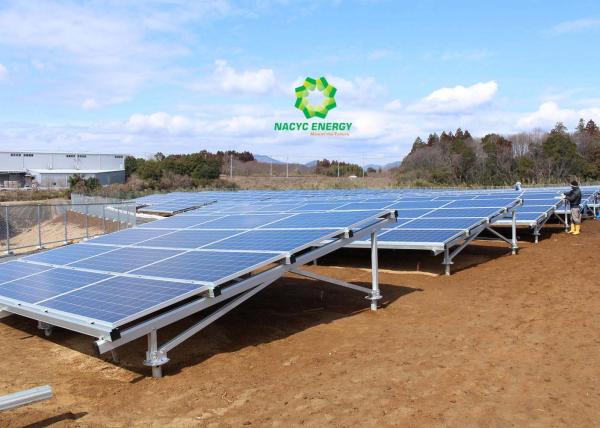 Megawatt Scale Ground Mount Solar Racking Systems Anodized Aluminum 6005-T5