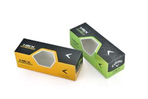 Quality 5PCS Pantone Golf Ball Packaging Box Printing With Window FSC wholesale