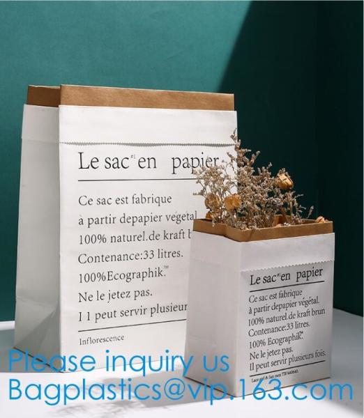 le sac en papier bag, Kraft Paper Storage Linen Bag Kids Toys Clothing Organizer