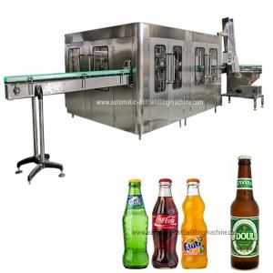Quality 8000BPH 32 Heads CSD Glass Bottle Soda Filling Machine wholesale