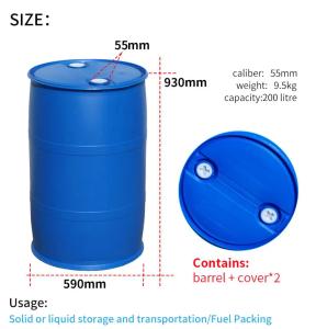 Quality HDPE 55 Gallon Blue Drum Barrel Customized 200 Liter ISO9001 wholesale