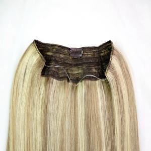 Quality Highlighted Color Clip In Hair Extensions Remy Human Hair With Silky Straight wholesale