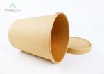 Soup Cups Takeaway Food Containers Brown / White Paper With Lids