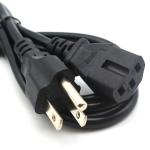 6 Ft Standard LED Grow Light Extension Cord 18 AWG Black Grow Light Cable