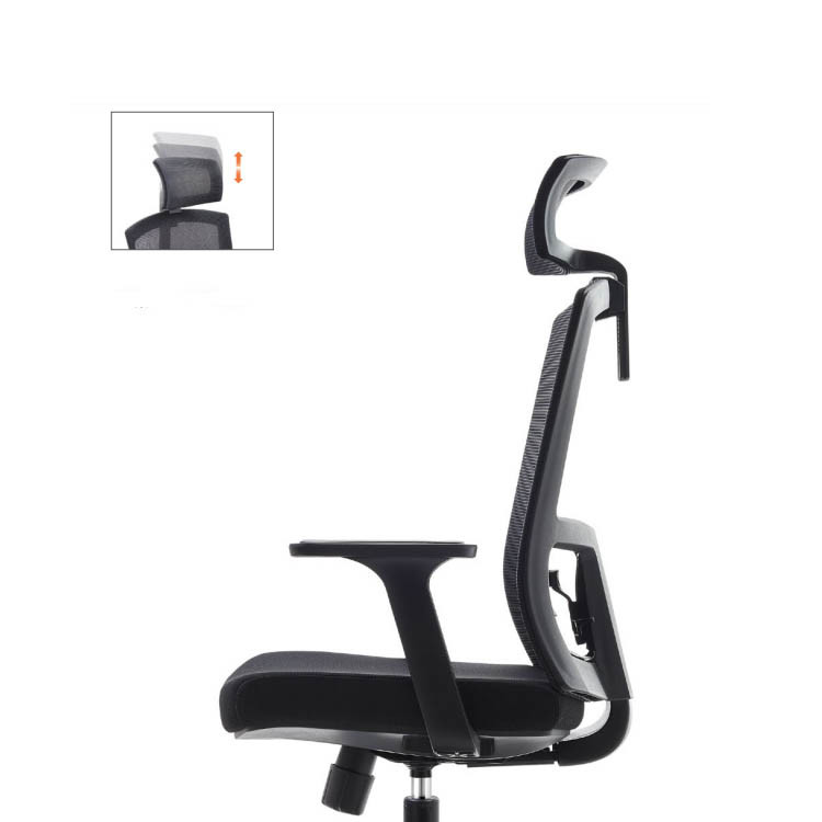 Conference Fabric Swivel Desk Chair Polyurethane Height Adjustable Office Chair