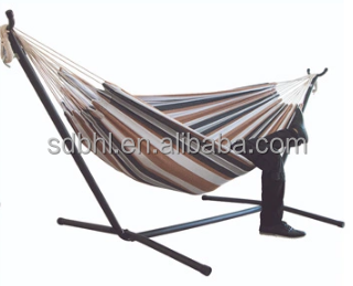 Portable Outdoor Folding Hammock 200kg Capacity Double Hammock With Stand