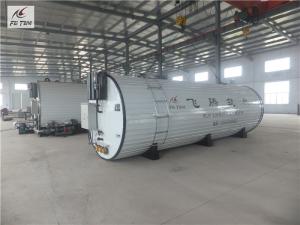 Quality Conduction Asphalt Oil Heating Tank , White Heavy Duty Construction Equipment wholesale