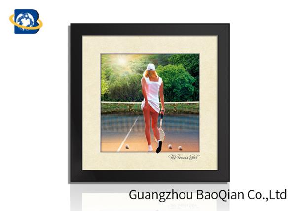 Flip Effect 3D / 5D Picture Lenticular Poster Printing Cats / Beautiful Girl