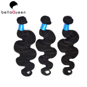 Quality 7A Brazilian Virgin Human Hair Extension , Black Virgin Remy Hair Weave wholesale