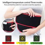 10000mah Battery Rechargeable Heated Vest warm Uterus Belt 108*28cm