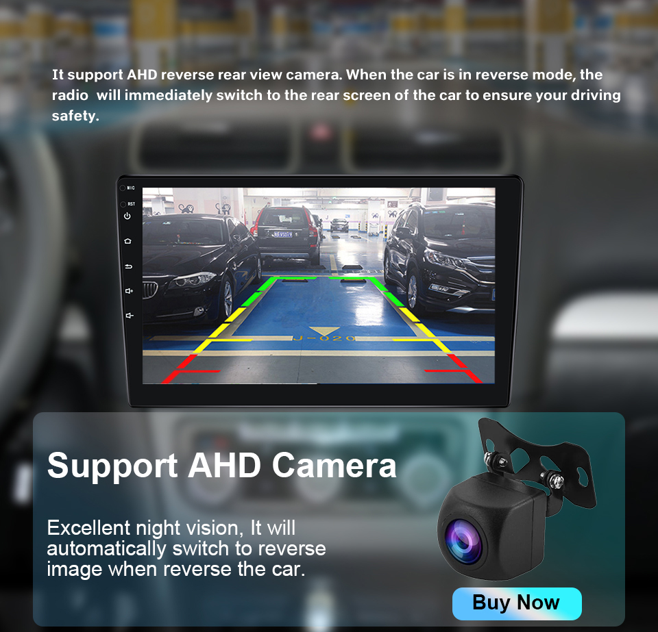 1280*720 Resolution Chip solution Android 10 Universal Touch Screen Car Radio 7862 Player