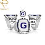 Deep Engraved Football Championship Pendant Necklaces