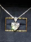 Heart Shape Lab Grown Diamond Pendants Lab Engineered Diamonds Jewelry