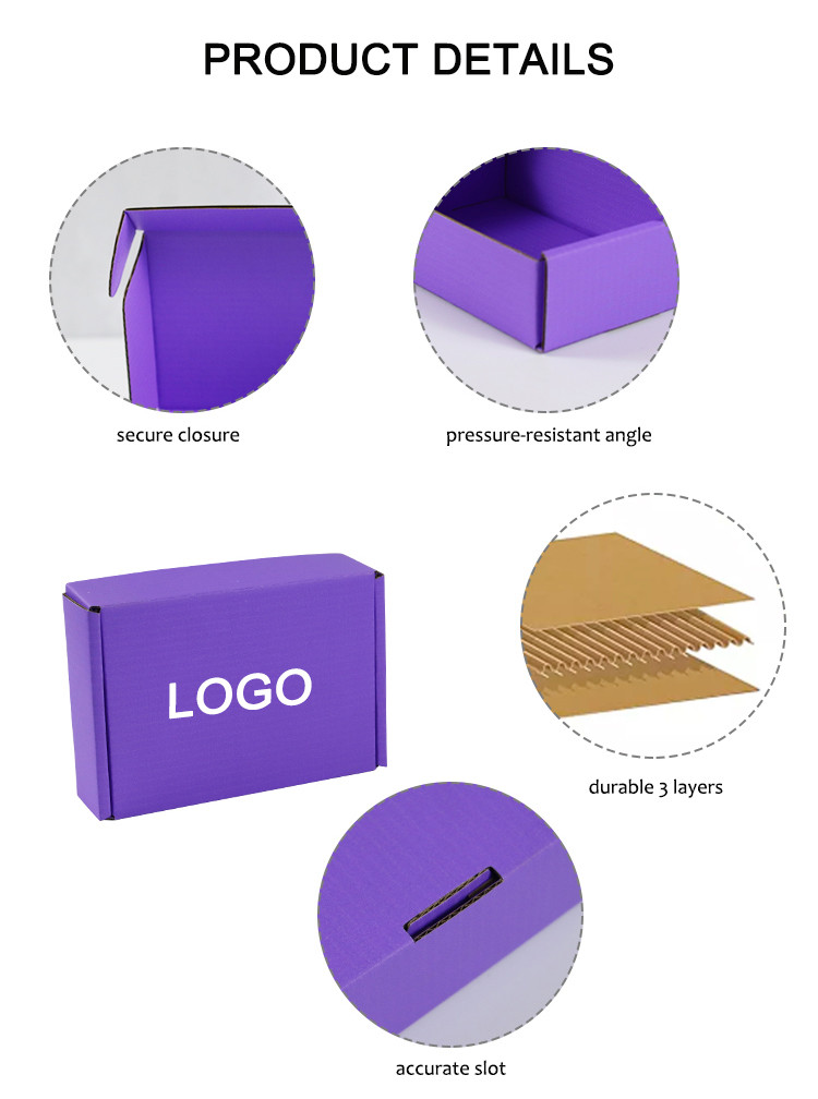 Color Airplane Box Purple Can Be Printed Packing Special Wear Armor Special