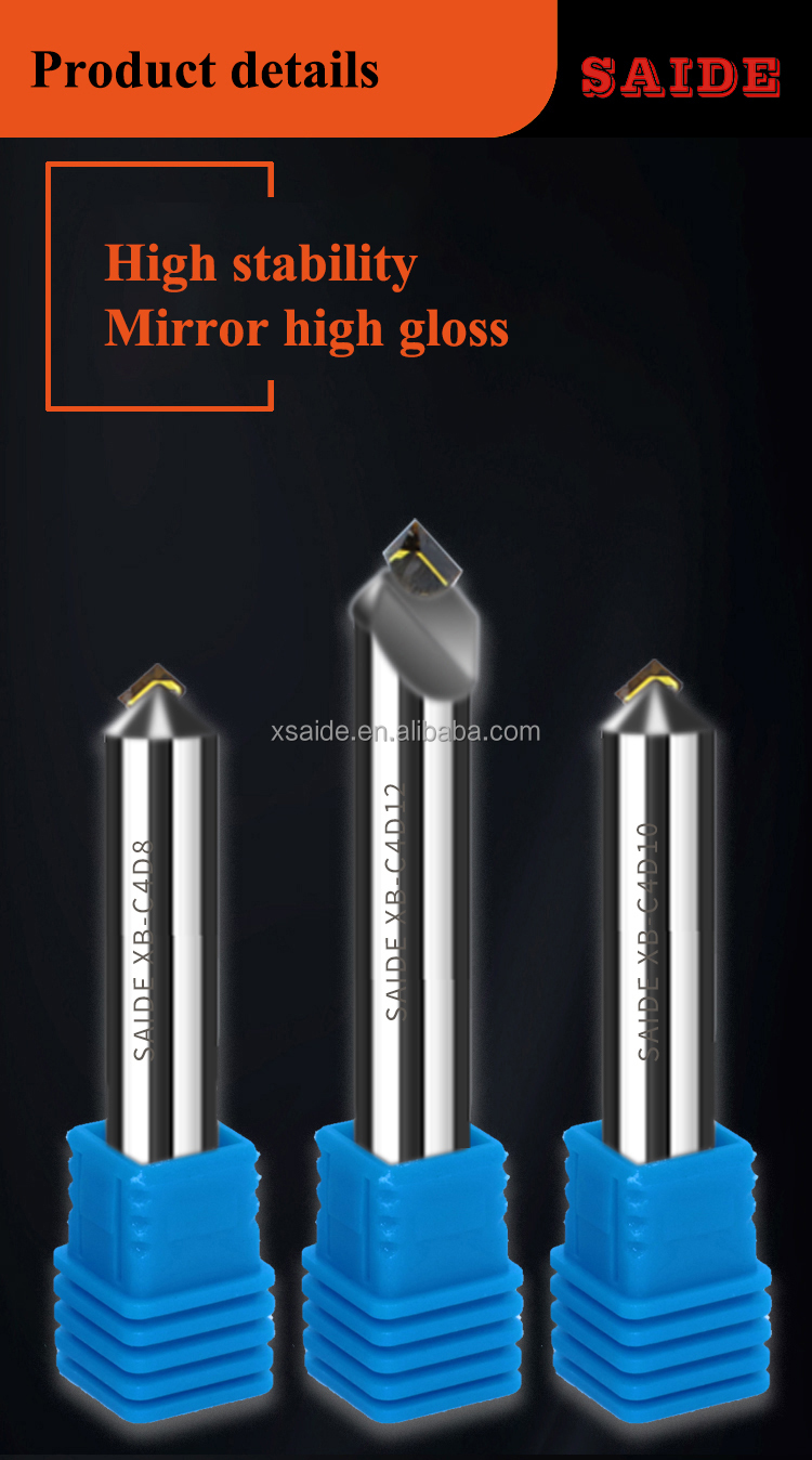 Acrylic machining Tool Finishing V-shaped Diamond Engraving Cutter Acrylic Trimming Machine Tools