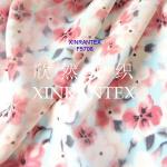F5708 lady fashion polyester chiffon gold foil finishing 75DX75D 2400 twist 57