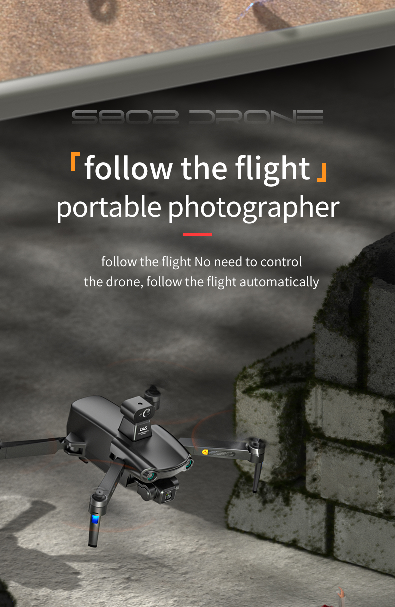 S808 Drone 360 Obstacle Avoidance Brushless Three-axis Eis Anti-shaking Ptz 8k Ultra-clear Aerial Photography Gps Rc Aircraft