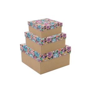 Quality Kraft Paper Gift Packing Boxes Personalised Foldable Packaging Eco Friendly wholesale