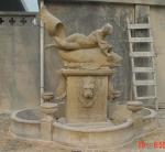 Women Statue Marble Stone Pool Water Fountain Outdoor