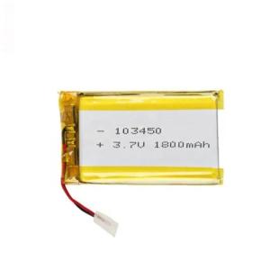 Quality Ultra thin 103450 Lipo Battery 3.7V 1800mAh Rechargeable Approved Power Lithium Polymer battery For Led Light Battery wholesale