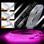 12V Multicolor LED Headlights , Singal Row Led Rgb Car Lights