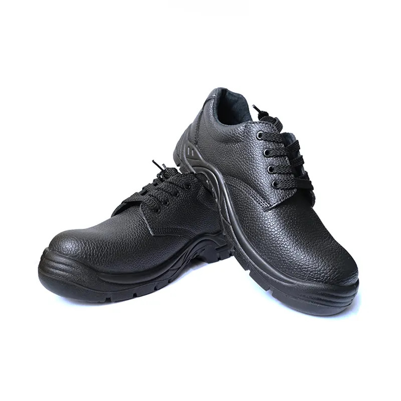 Genuine Leather Industrial Safety Shoes Mens Steel Toe Cap Work Boots