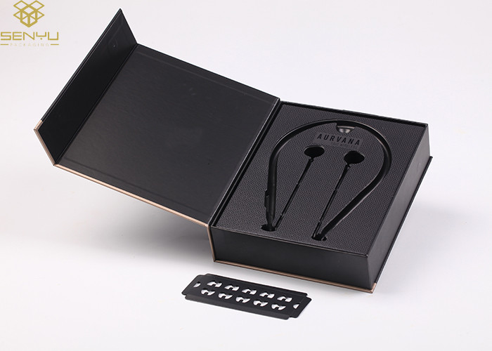 High End Custom Retail Product Magnetic Closure Gift Box Bluetooth Earphone Packaging