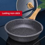 High Quality Cookware Cooking Pot Maifan Stone Flat Bottom Frypan Non Stick