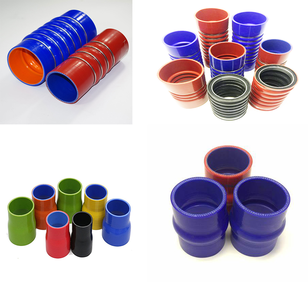 Automotive Silicone Bend Pipe with Straight Steel Wire and Polyester Reinforcement