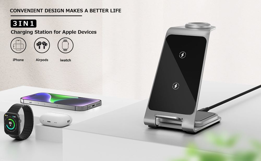 Factory Origin Metal Wireless Charger Compatible with IPhone OEM ODM