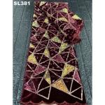 2020 African Embroidered Sequin French Velvet Lace Fabric Width 50/52"