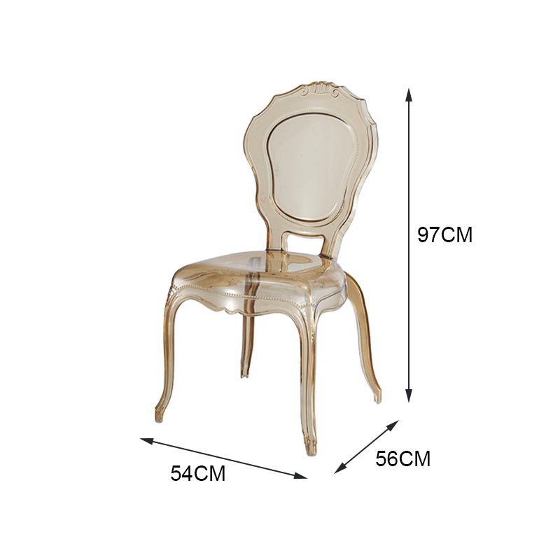 Princess Chevalier Chairs Crystal Clear Plastic Resin Acrylic Chiavari Chair