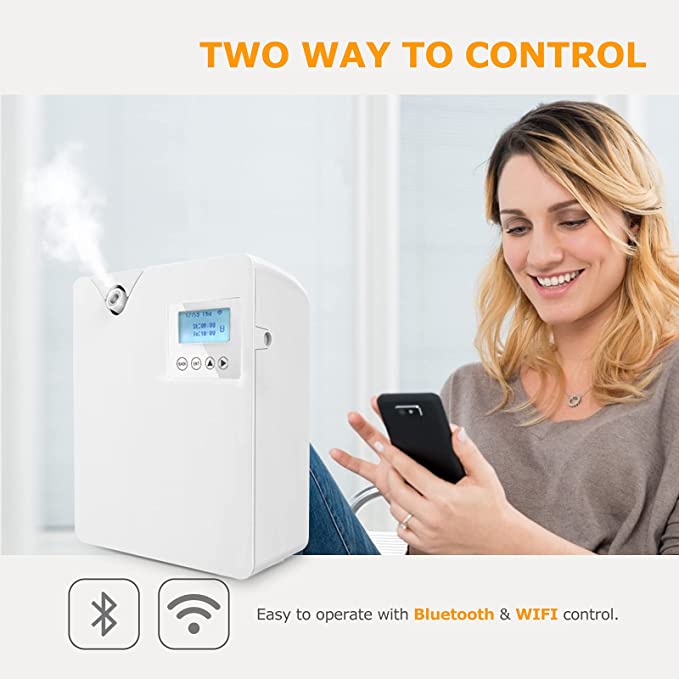 Smart WIFI Hotel Lobby Scent Fragrance Diffusers Machine HVAC Aroma Oil Electric Scent Diffuser Machine For Scent Marketing