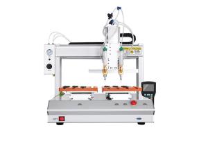 Quality Desktop Three Axis Glue Dispensing Equipment 300mm/S Cabinet Structure wholesale