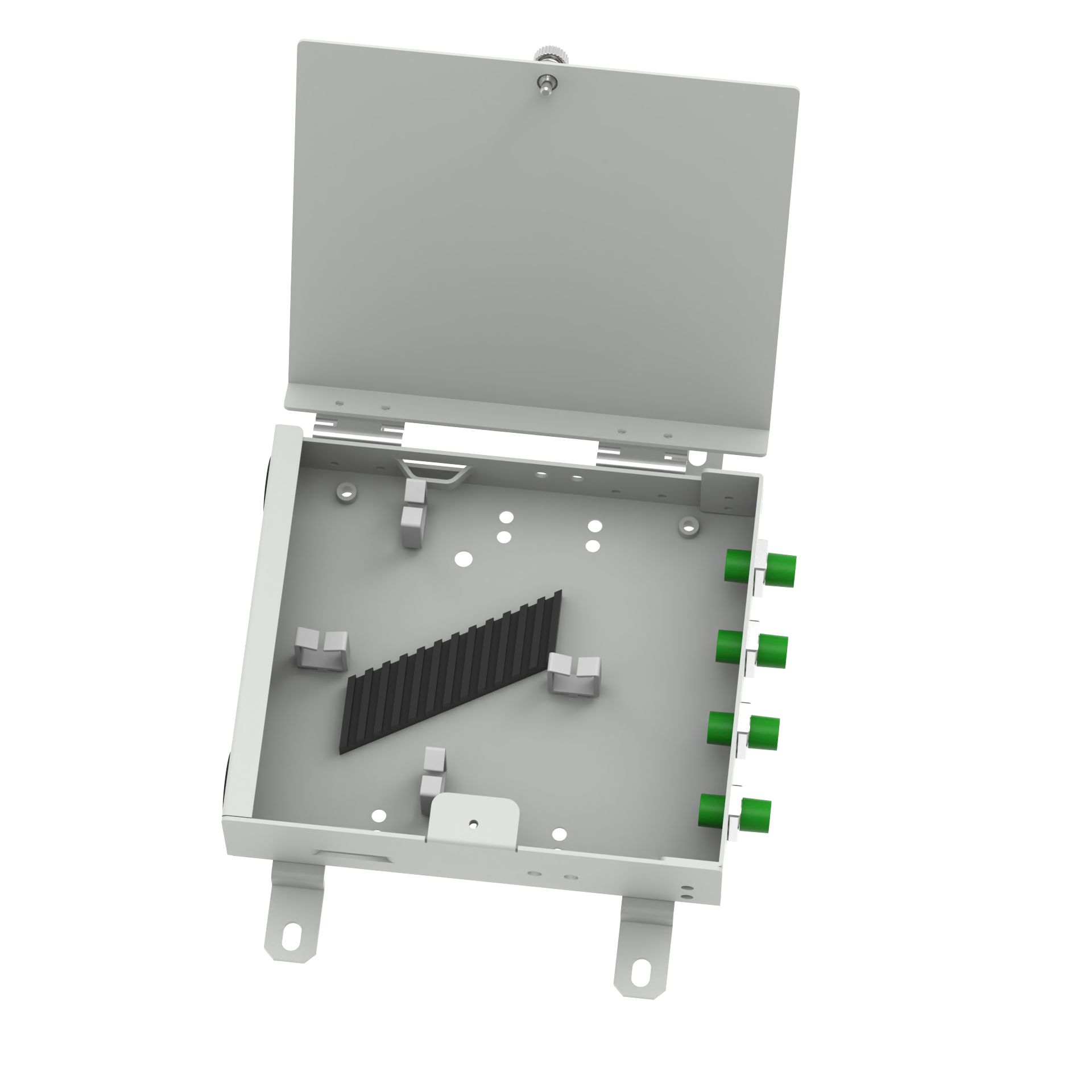 FC APC Type 4 Cores Terminal Box Best Fiber Optic Distribution Box for FTTX in Network