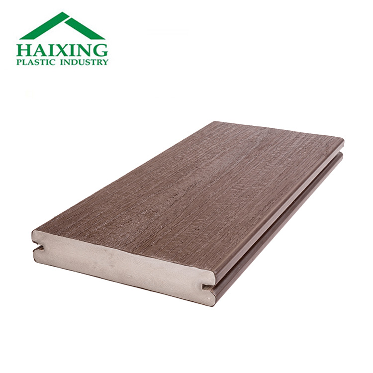 2.5m/3.3m Width WPC/PVC Decking Panel Wood Flooring No Screw CE Anti-UV for Long-term