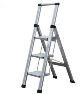 Quality Three Step Aluminium Alloy Ladder 150kg Max Load Capacity 69cm Height wholesale