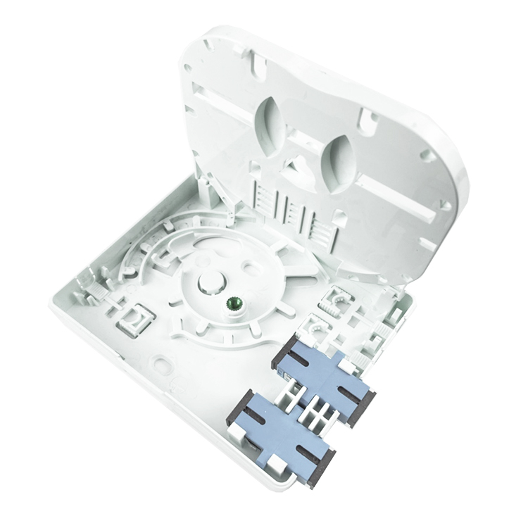 Network Gray 2 Cores UPC Plastic Fiber Optic Faceplate Socket Panel SC for Indoor