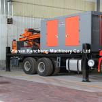 DTH Truck Water Well Drilling Rig Machine With Air Compressor For 200m