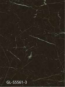 Quality 5.5mm Dark Brown Marble Vinyl Flooring Recyclable Corrosion Resistant GKBM Greenpy GL-S5561-3 wholesale